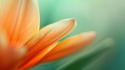 Close-up of a single petal in soft focus  AI generated illustration