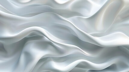 Subtle Luxury Wave: Abstract White and Light Gray Texture with Soft Modern Background Generative AI