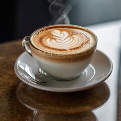 Cappuccino on Table