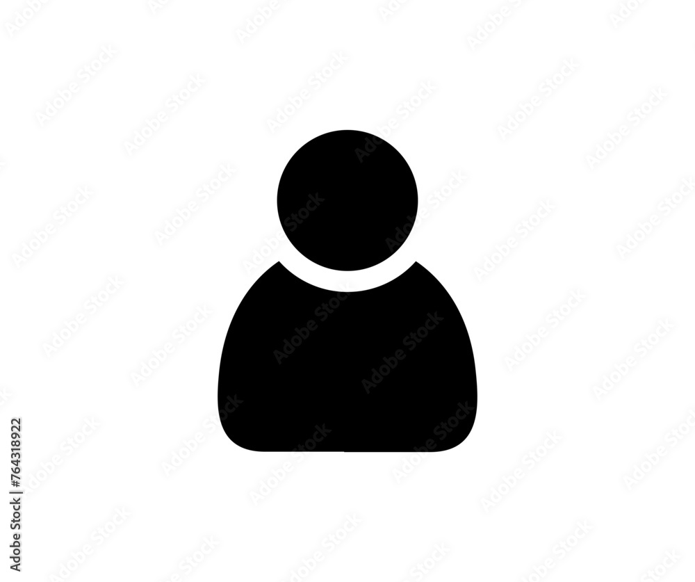 Poster user profile icon. default social media profile photo symbol vector design and illustration.