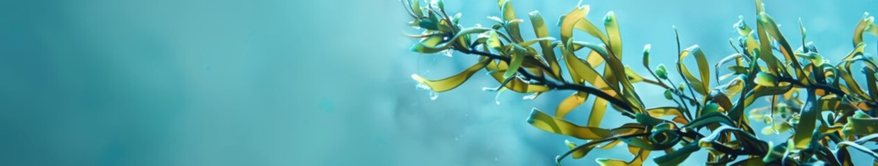 Seaweed sea background. - obrazy, fototapety, plakaty