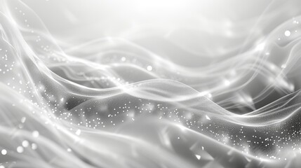 Elegant White Background with Shimmering Line Art Generative AI