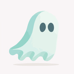 Ghost icon flat design flat vector flat vector illu