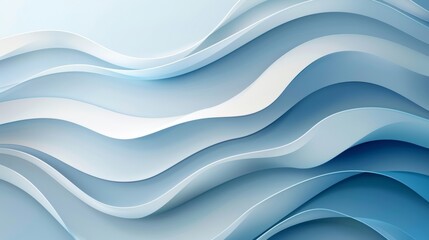 Soft Blue Abstract Shine and Layered Background for Business Presentation Design Generative AI - obrazy, fototapety, plakaty