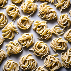 Creste di gallo pasta close up food background.