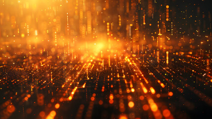 high density data visualisation showing ecosystem of data charts interconnected, high definition, beautiful colours, golden light, organic and industrial style