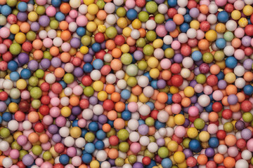 Multicolor bubble ball texture background.