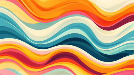 Abstract horizontal background with colorful 