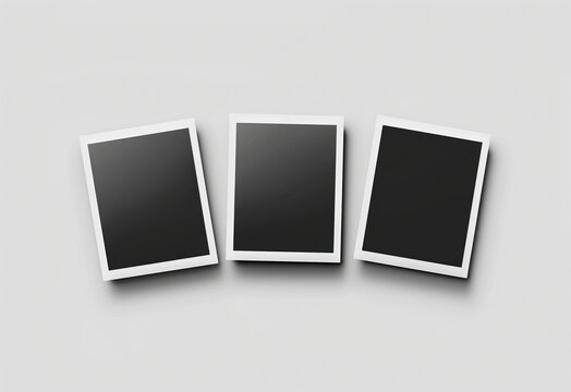 mockup polaroid photo frame 