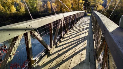 Foto op Plexiglas bridge over river © Theresa Riggin