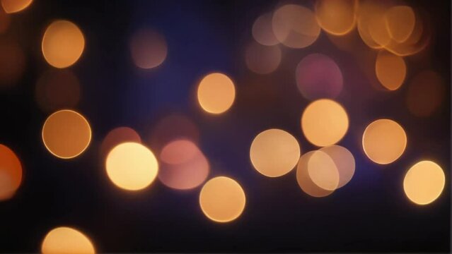 Bokeh against the backdrop of the night city