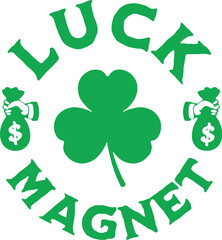 Irish Luck Magnet Vector