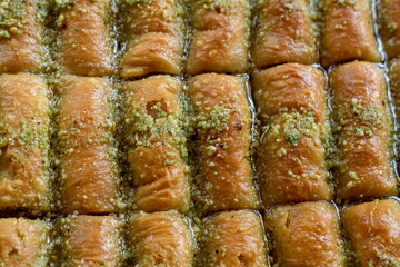 Close-up shot of Algerian Zlabia