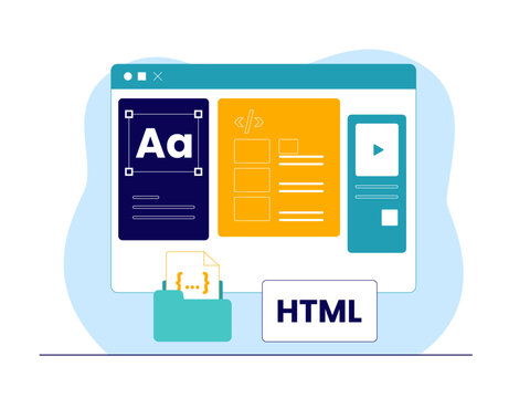 Web development vector illustration