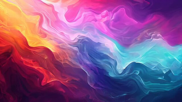 Abstract paint background. Acrylic colors. Vector illustration. Colorful gradient.
