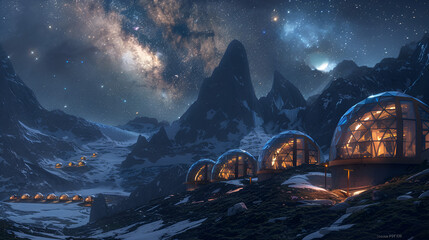 5 Billion Star Hotel: Camping in the mountains under the stars