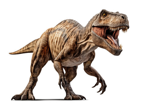 Tyrannosaurus Rex on Transparent Background: Realistic Dinosaur Illustration