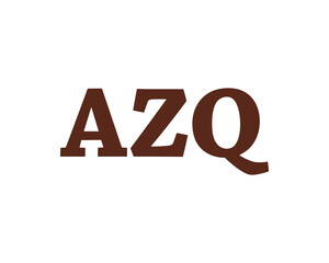 AZQ logo design vector template