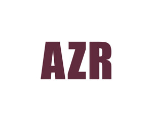 AZR logo design vector template