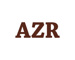 Fototapeta premium AZR logo design vector template