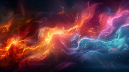 osmic Radiance Bright Nebula Illuminating Space Splendor