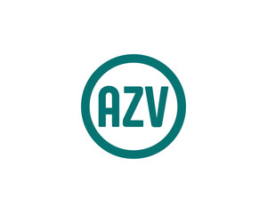 AZV Logo design vector template