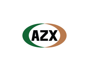 AZX logo design vector template