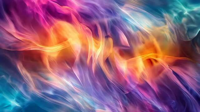 abstract background of colored smoke in the form of a wave.