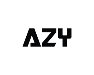 Fototapeta premium AZY logo design vector template