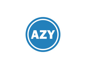 AZY logo design vector template