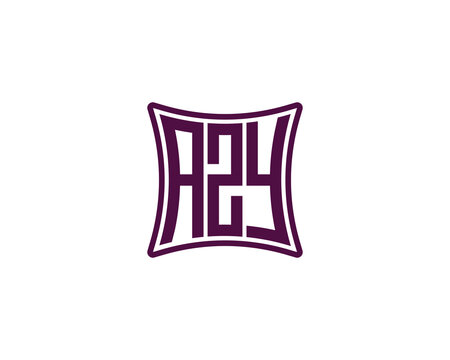 AZY logo design vector template