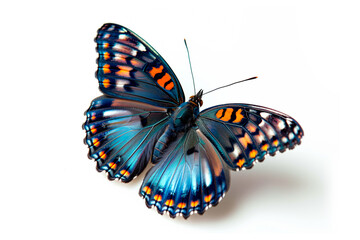 Fototapeta na wymiar Beautiful Red spotted purple butterfly isolated on a white background with clipping path