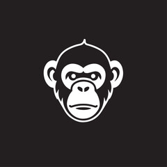 Monkey in cartoon, doodle style . Image for t-shirt, web, mobile apps and ui. Isolated 2d vector illustration in logo, icon, sketch style, Eps 10, black and white. AI Generative