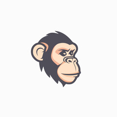 Monkey in cartoon, doodle style. Image for t-shirt, web, mobile apps and ui. Isolated 2d vector illustration in logo, icon, sketch style, Eps 10. AI Generative