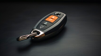 A photo of a sleek and modern rental car key fob.