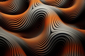 Fototapeta premium A fluid motion shot of a hypnotic 3D pattern morphing and shifting
