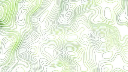 Topographic line contour map background, geographic grid map. Seamless pattern with lines curved reliefs abstract background, Abstract green topographic contours map background. 