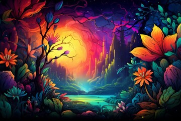 Vibrant and eye catching colorful background designs for various creative projects