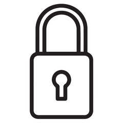 Lock Icon: Symbol Representing Security and Protection