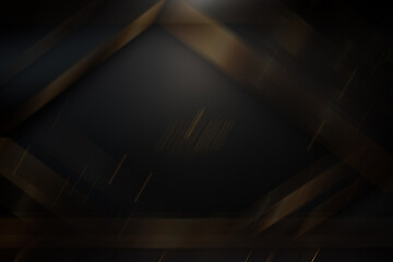 black elegant background with wave gold line modern luxury