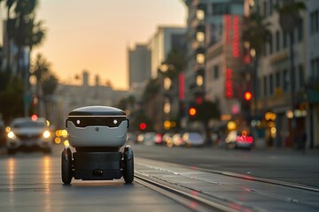 Integration of delivery robots with AI tracking systems in delivery