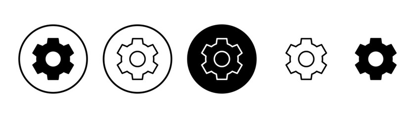 setting Icon vector isolated on white background. setting vector icon. Cog settings Icon Symbol. Gear