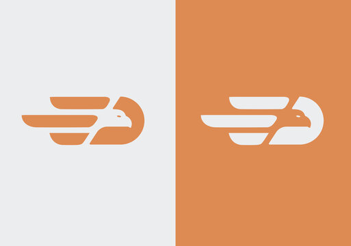 Initial E and eagle logo concept for business company.
Keywords.e eagle logo wing bird
