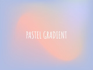 Soft cloudy pastel gradient. Blue and peach fuzz, color of the year 2024. Vector background