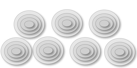 Abstract seamless geometric pattern. Vector white seamless background with circles or volute shape.Circle graphic pattern on the concrete floor.