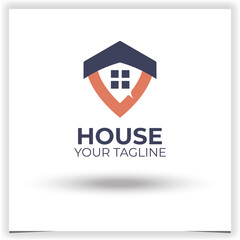 Vector house talk logo design template