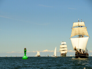 Alte Segler bei der Kieler woche
