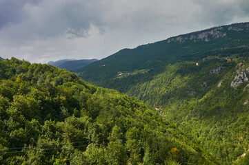 Montenegro. Canyon and Tara river. 