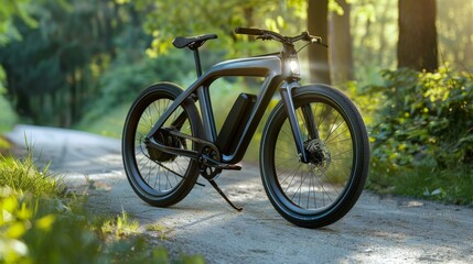 Fototapeta premium electric bicycle, prototype of new bicycles