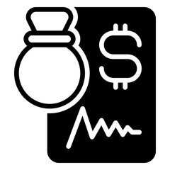 Deal icon, glyph icon style